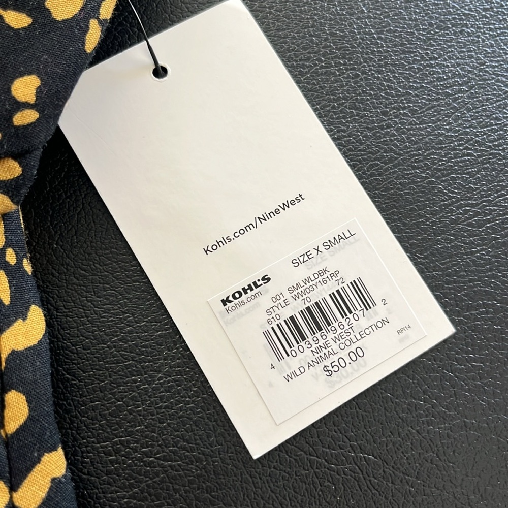 NWT Nine West Animal Print Swing Dress - Picture 7 of 10